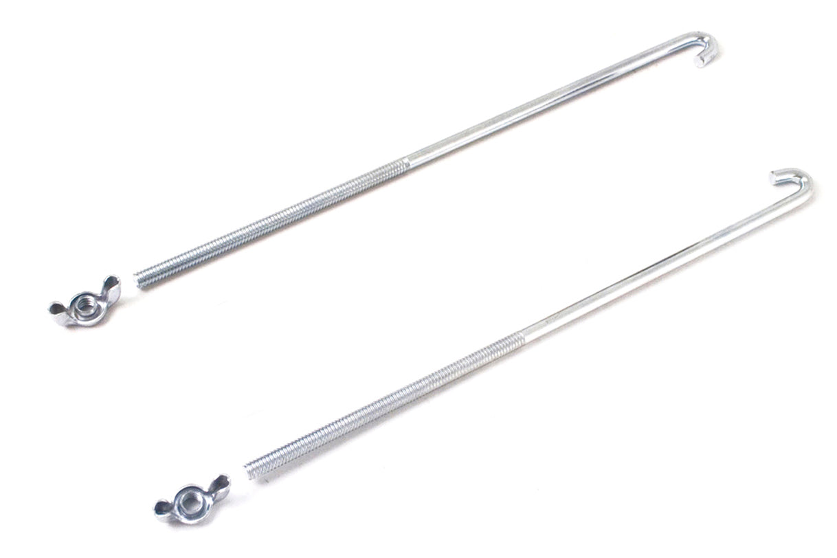 Braille Auto Battery  10in J-Hooks Battery Hold Downs 10810