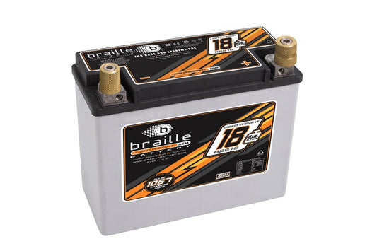 Braille Auto Battery Racing Battery 18lbs 1168 PCA 8.1x3.5x6.3 MPN BRBB2618 For GM