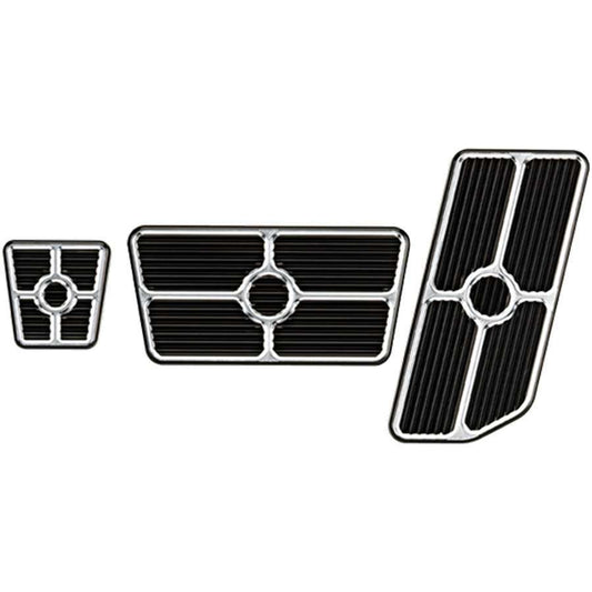 Billet Specialties  Universal Pedal Kits Grooved Black 198625