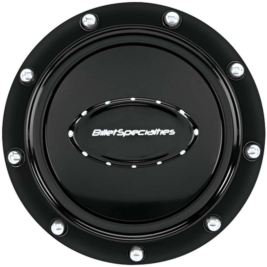 Billet Specialties  Horn Button Riveted Black Anodized 32719