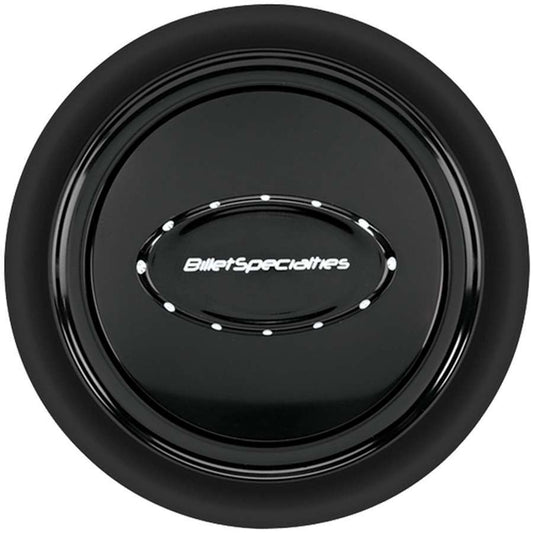 Billet Specialties  Horn Button Smooth Black Anodized 32729