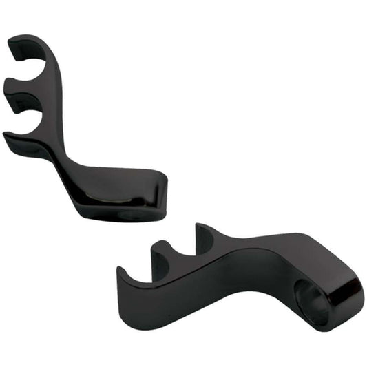 Billet Specialties  2 Wire Separator Valve Cover Mount Black Pair 69782