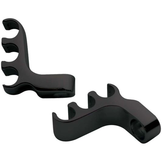 Billet Specialties  3 Wire Separator Valve Cover Mount Black Pair 69783