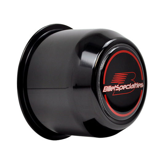 Billet Specialties  Center Cap Push Tru 3.2 90 CB Black 2-1/2in TALL 999084B