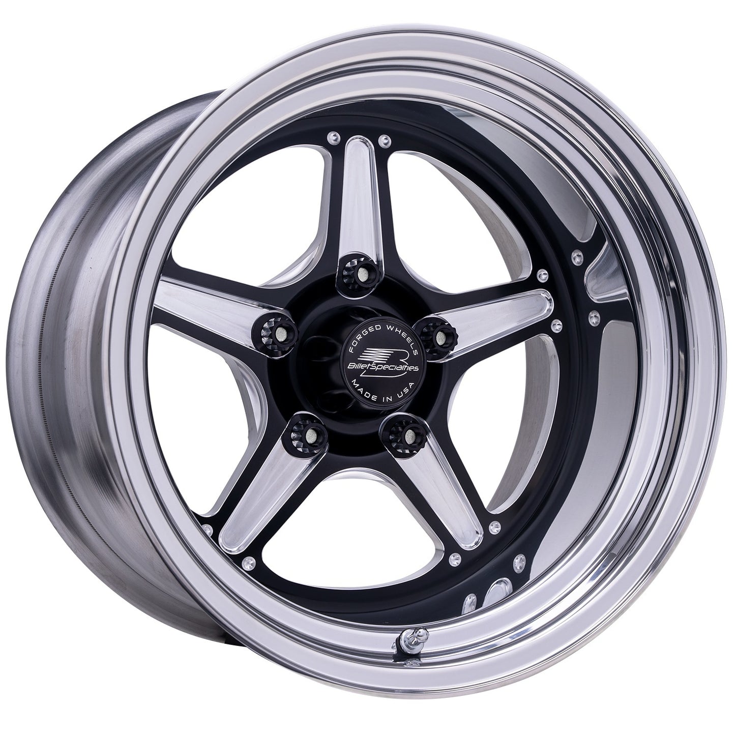 BILLET SPECIALTIES   Street Lite Black Wheel 15X10 5.5IN BS   BSPBRS23510L6155