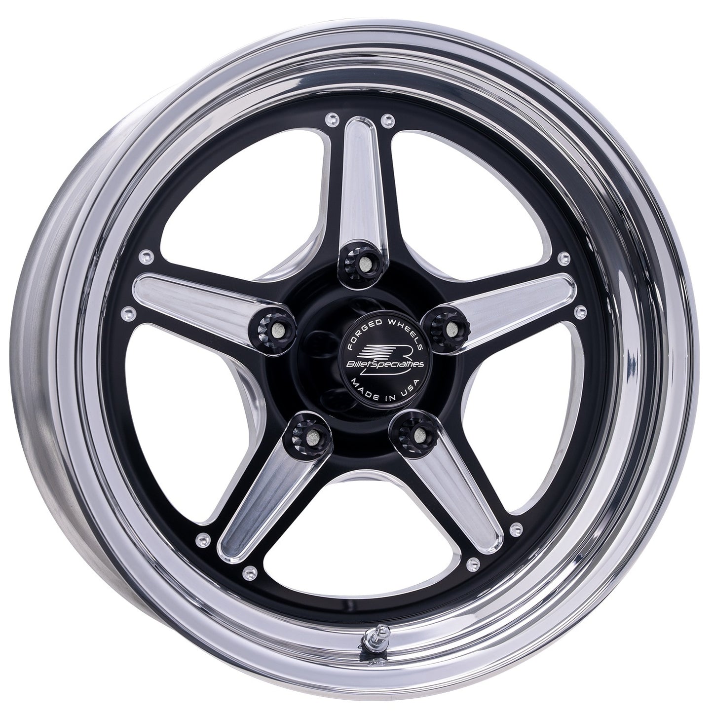 BILLET SPECIALTIES   Street Lite Black Wheel 15X3.5 1.75IN BS   BSPBRS23535F6117