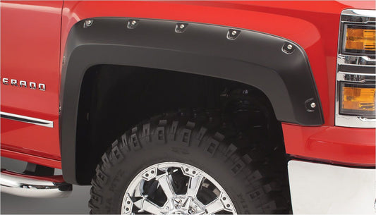 Bushwacker 07- Chevy Silverado Pocket Style Flares 4pc MPN BUS40942-02 For GM Fullsize Truck 2007-13