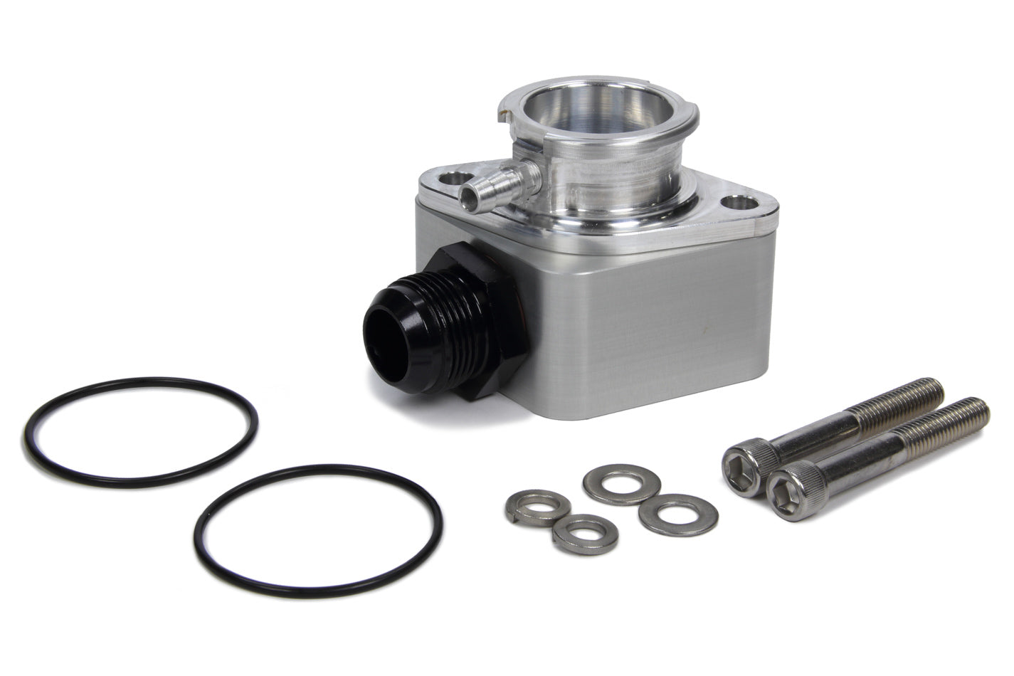 Canton  Billet Filler Water Neck w/16AN Hose Fitting 80-006