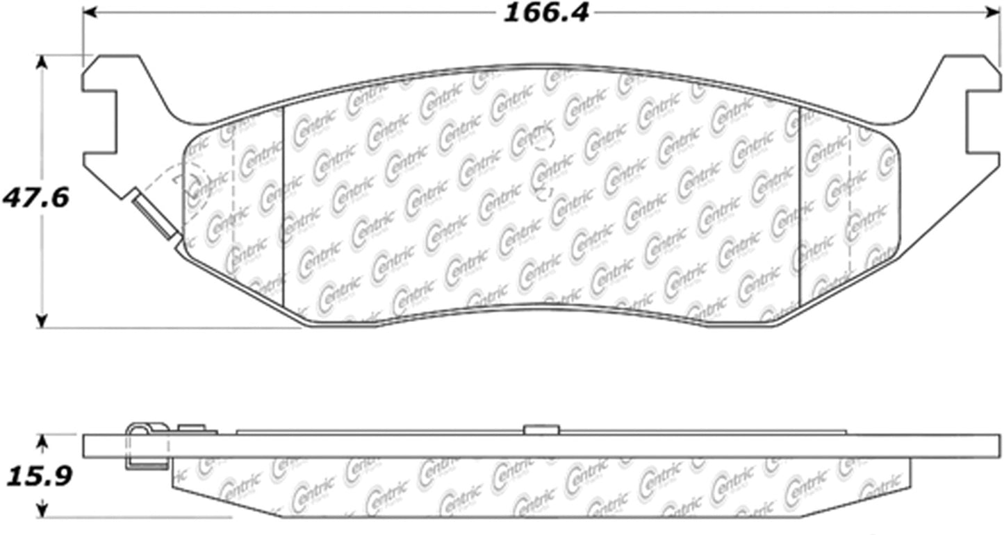 Centric Brake Parts  Fleet Performance Brake Pads with Hardware 306.0898