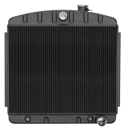 Cold Case Radiators 55-57 Chevy Radiator V8 AT Black CHT562AB