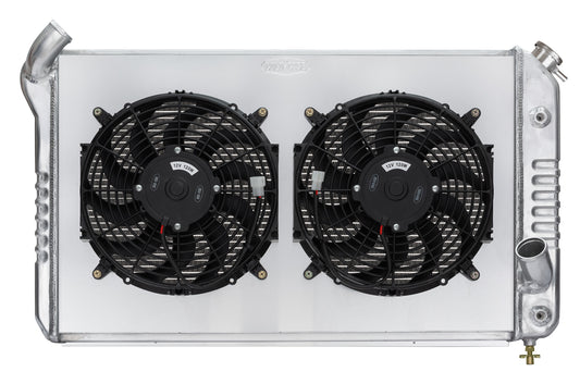Cold Case Radiators 69-72 Corvette Radiator w/ Dual 12in Fan Kit CHV714AK