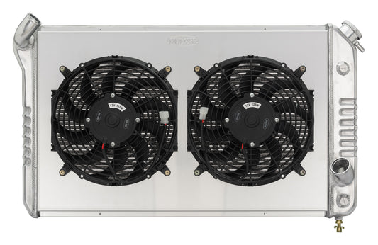 Cold Case Radiators 73-76 Corvette Radiator w/ Dual 12in Fan Kit CHV716AK
