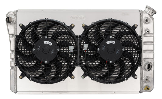 Cold Case Radiators 84-90 Corvette Radiator w/ Dual 12in Fan Kit CHV719AK