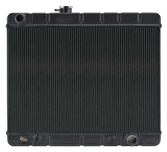 Cold Case Radiators 66-67 GTO Radiator w/AC AT Black GPG38AB