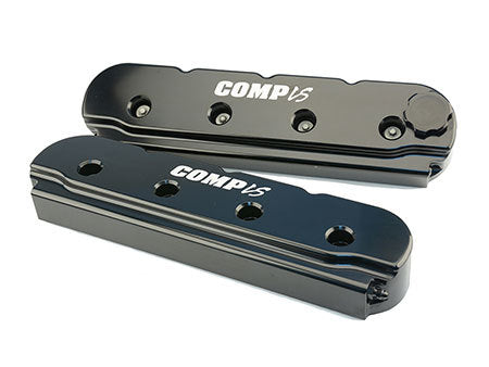 Comp Cams  GM LS Billet Valve Cover Set Black Finish 291