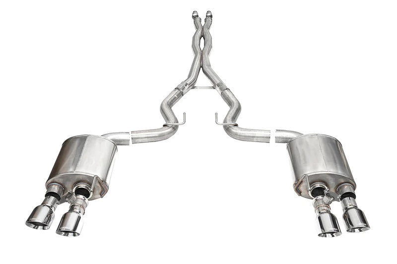 Corsa Performance 24- Mustang Dark Horse 5.0L Cat Back Exhaust MPN COR21265 For Ford Coyote, Mustang 2024