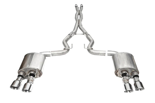 Corsa Performance 24- Mustang Dark Horse 5.0L Cat Back Exhaust MPN COR21265 For Ford Coyote, Mustang 2024
