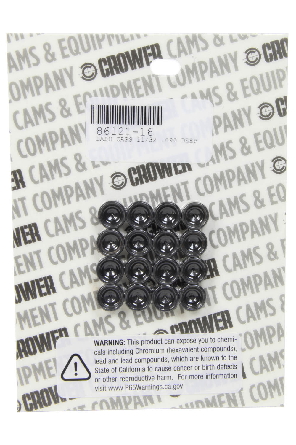 Crower Lash Caps - 11/32 .090 Deep MPN CRO86121-16