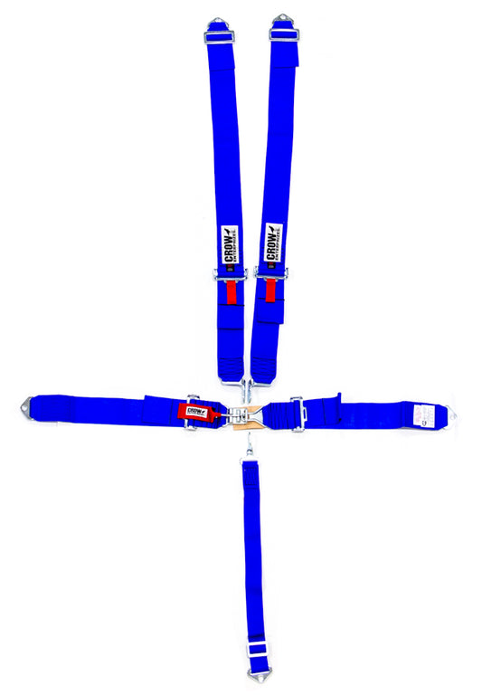 Crow Safety Gear 5-Pt Harness Small Latch Blu Bolt In Pull Down MPN CRW11003