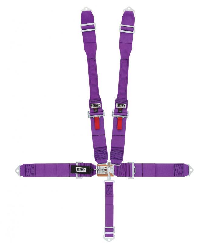 Crow Safety Gear 5-Way L&L 52in Lap Belt- Indiv Dog Bone Harness MPN CRW11005DB