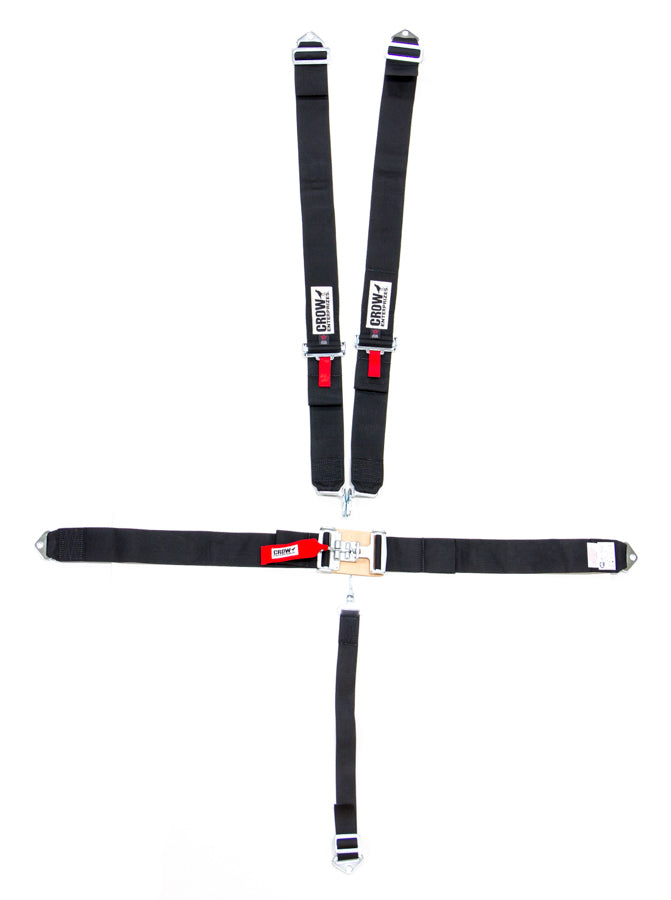 Crow Safety Gear 5-Pt Harness Big Latch Blk Bolt In Pull Down MPN CRW11064
