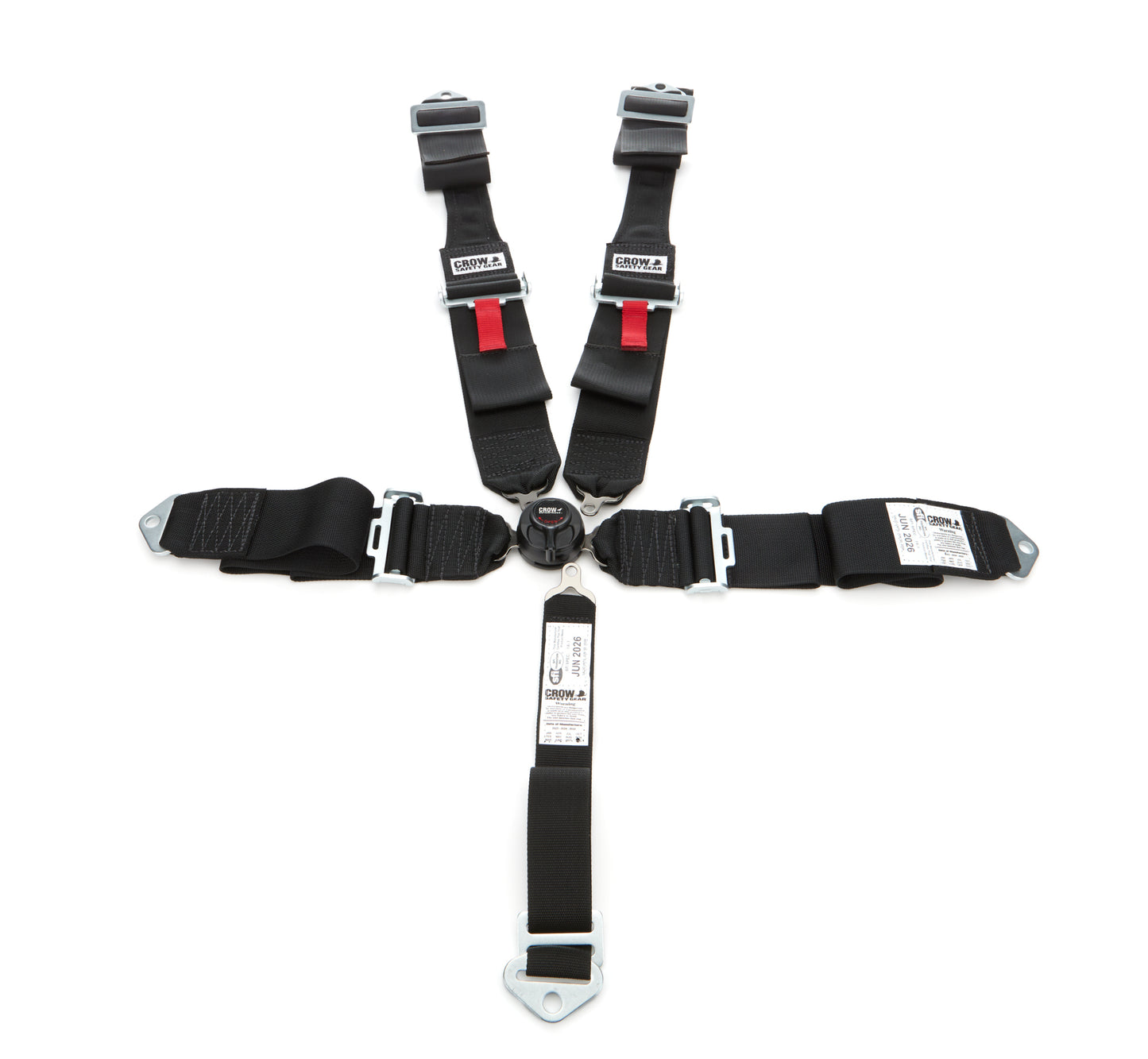 Crow Safety Gear  Seat Belts 5 Way Kam Blk Lock 52in Lap PD DB 11104DB