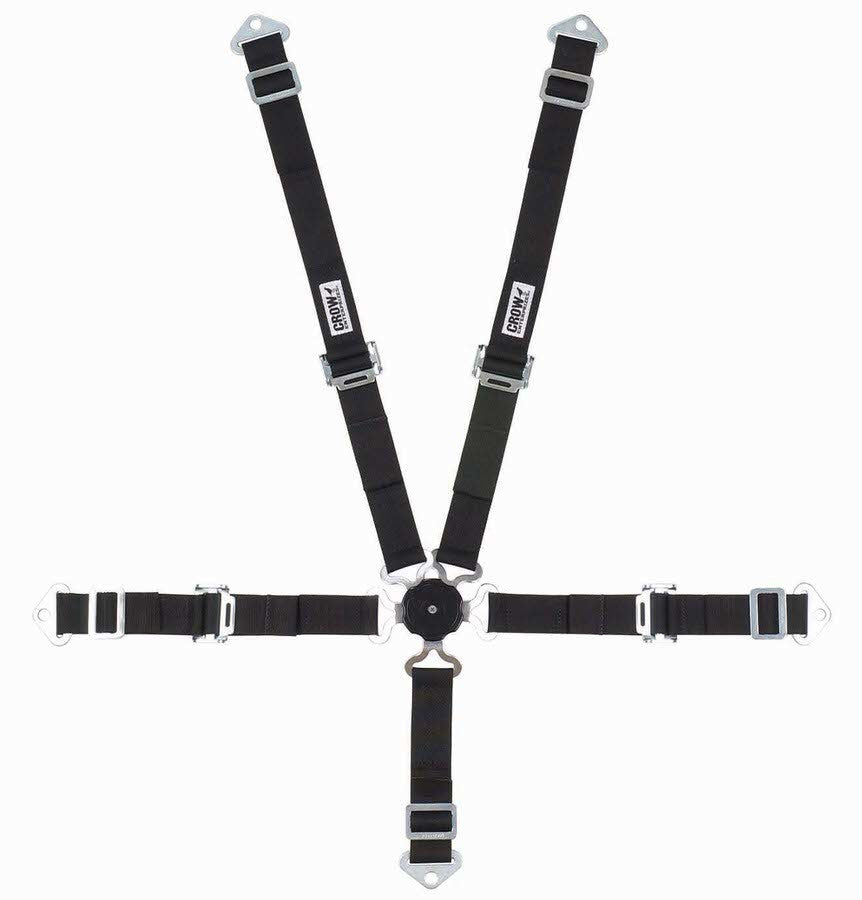 Crow Safety Gear 5-Pt Harness 2in Cam Lock Blk Pull Up MPN CRW11174A