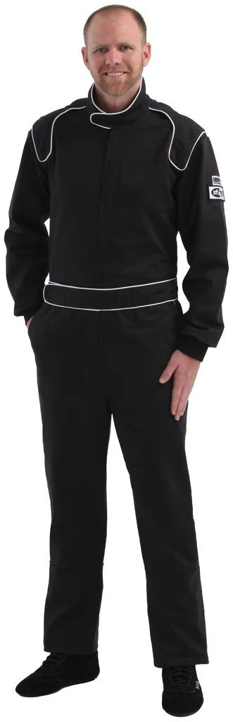 Crow Safety Gear Proban Suit XX Large BLA CK SFI-3.2A/1 Style  Leg CRW23044