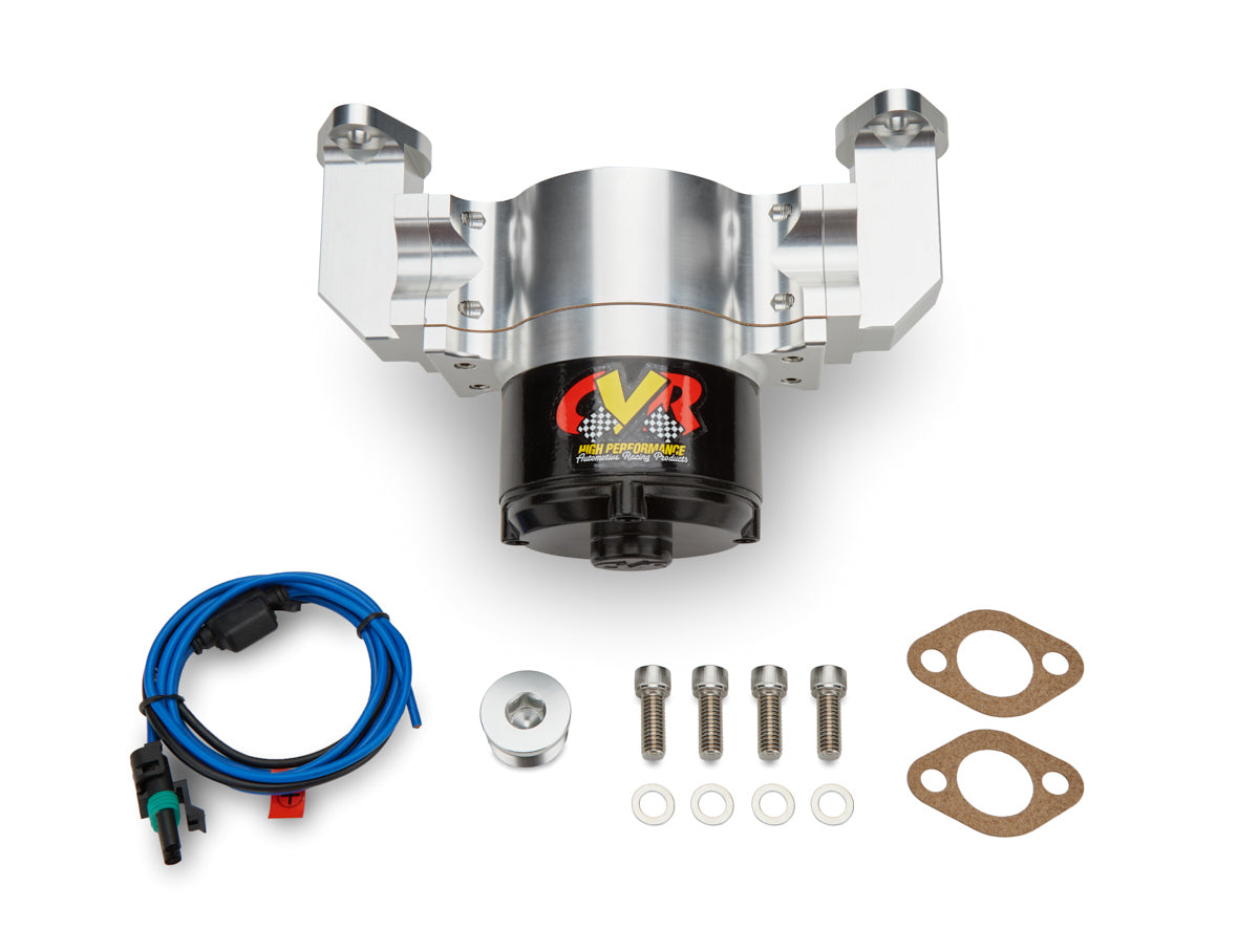 Cvr Performance   SBC Billet Alum Electric Water Pump Clear  CVR8550CL