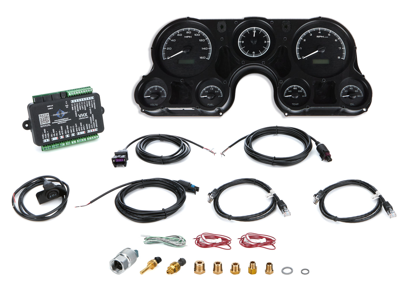 Dakota Digital 1967-72 Chevy Truck VHX Instrument System DDGVHX-67C-PA-K-W