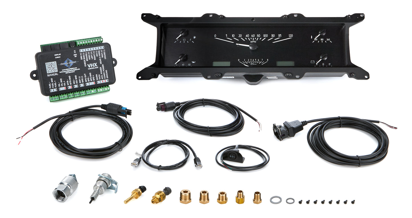 Dakota Digital 1967-72 Ford Pickup VHX Instrument System DDGVHX-67F-PU-K-W