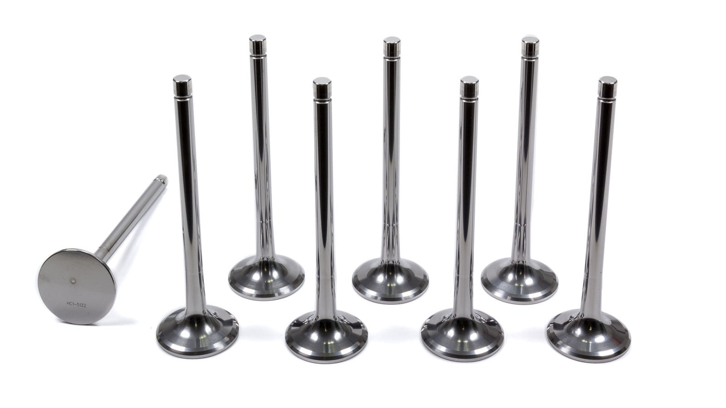 Del West 11/32 Exhaust Valves - 1.625 MPN DELEV1625-6T-CRST-8 For Chevy