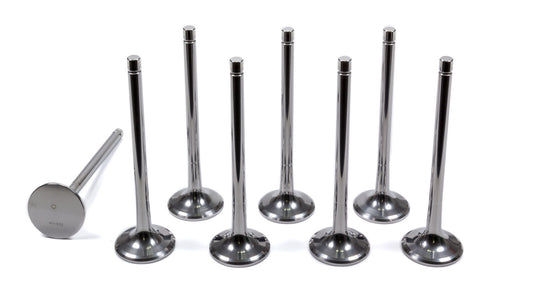 Del West 11/32 Exhaust Valves - 1.625 MPN DELEV1625-6T-CRST-8 For Chevy