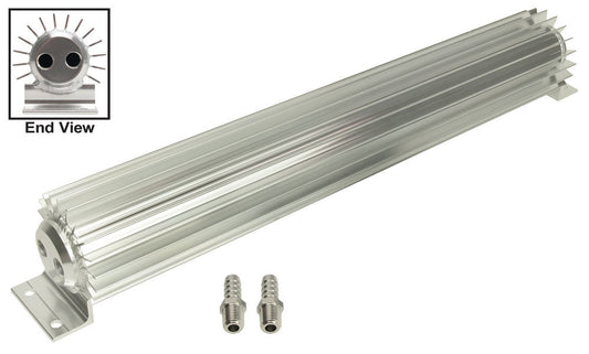 Derale 2 Pass Heat Sink Cooler 18in Long 1/4 NPT Inlet MPN DER13262 For Universal use