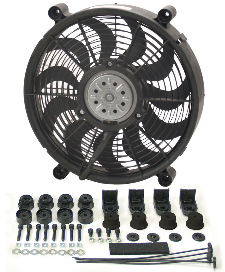 Derale  14in High Output RAD Fan Single 16214