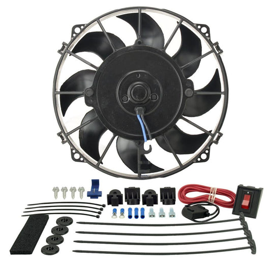 Derale 8in Tornado Electric Fan Premium Kit MPN DER16508