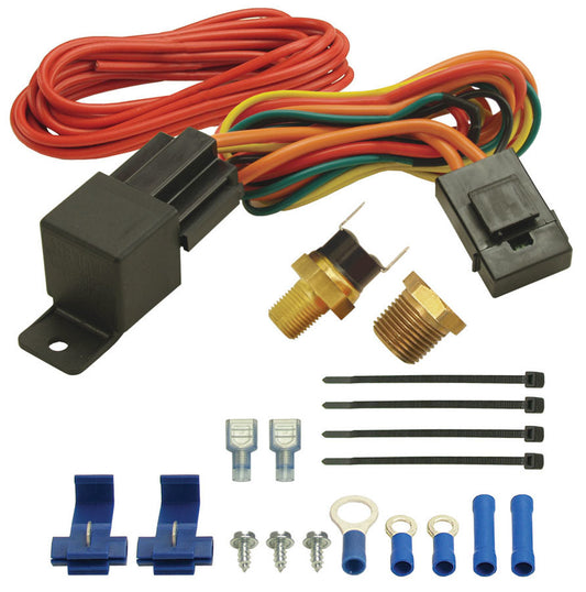 Derale 180F Fan Switch Thremost Relay Kit 1/8in & 3/8 MPN DER16720