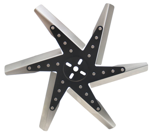 Derale 18in HP Stnless Steel Fl ex Fan (Black Hub/Rvrse MPN DER19318 For Universal use Pilot