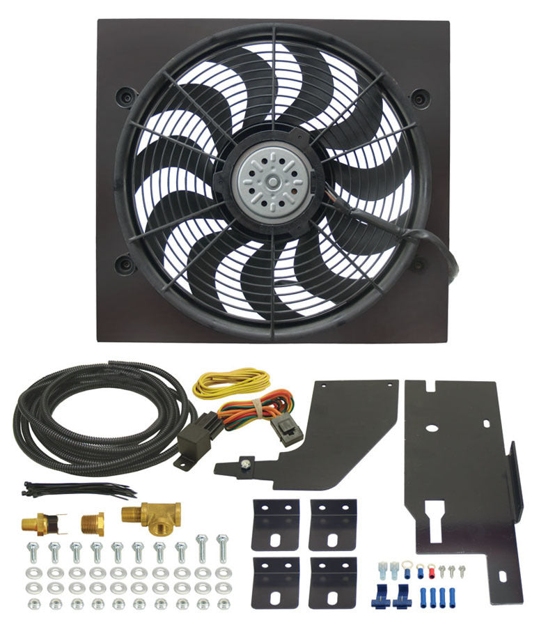 Derale 86-06 Wrangler Electric Fan Kit MPN DER20161 For Jeep Wrangler YJ, TJ 1986-2006