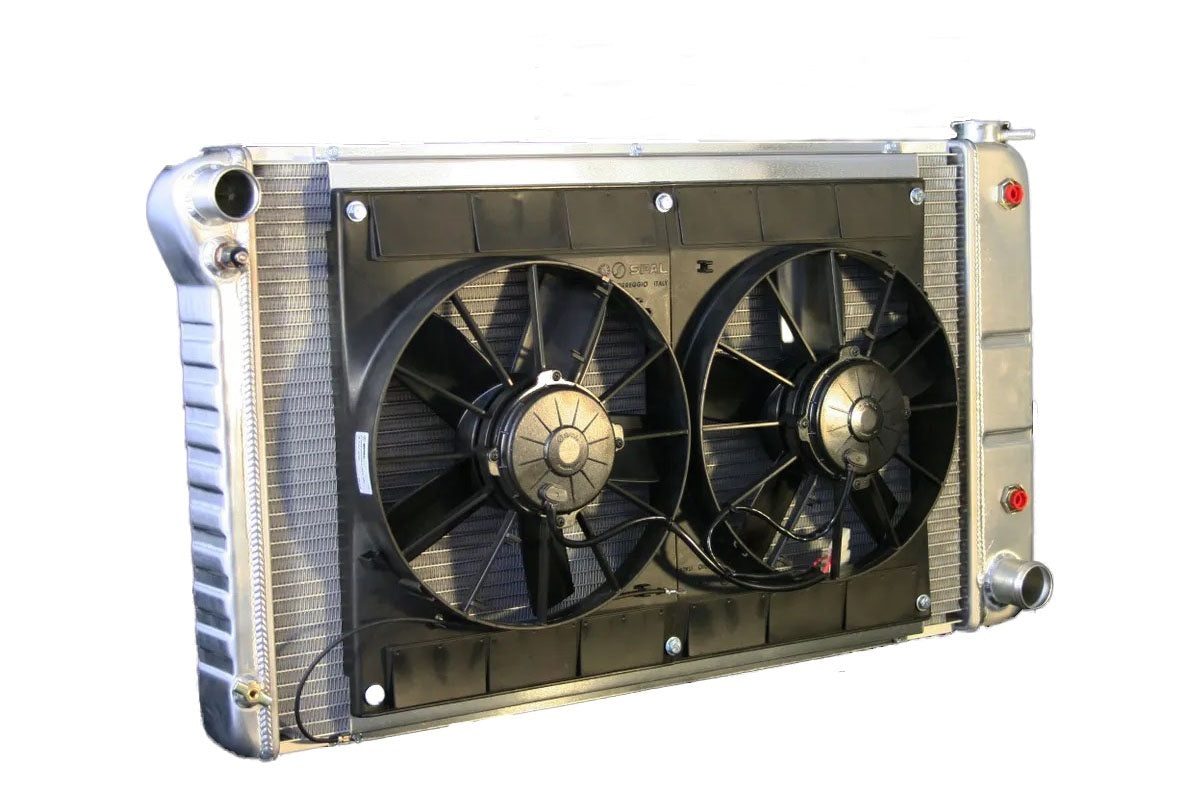 Dewitts Radiator Radiator w/Fans Chevelle 68-72 Auto Trans Raw MPN DEW32-4139003A For GM A-Body 1968-72