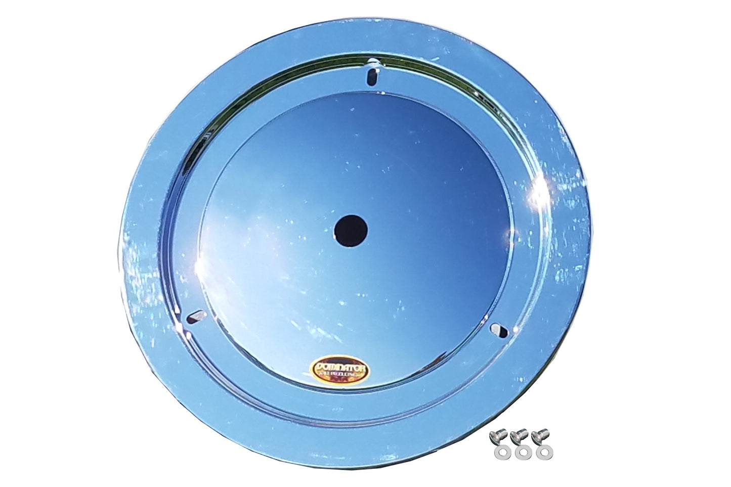 Dominator Race Products  Wheel Cover Dzus-On Chrome Real Style 1006-D-CHROME