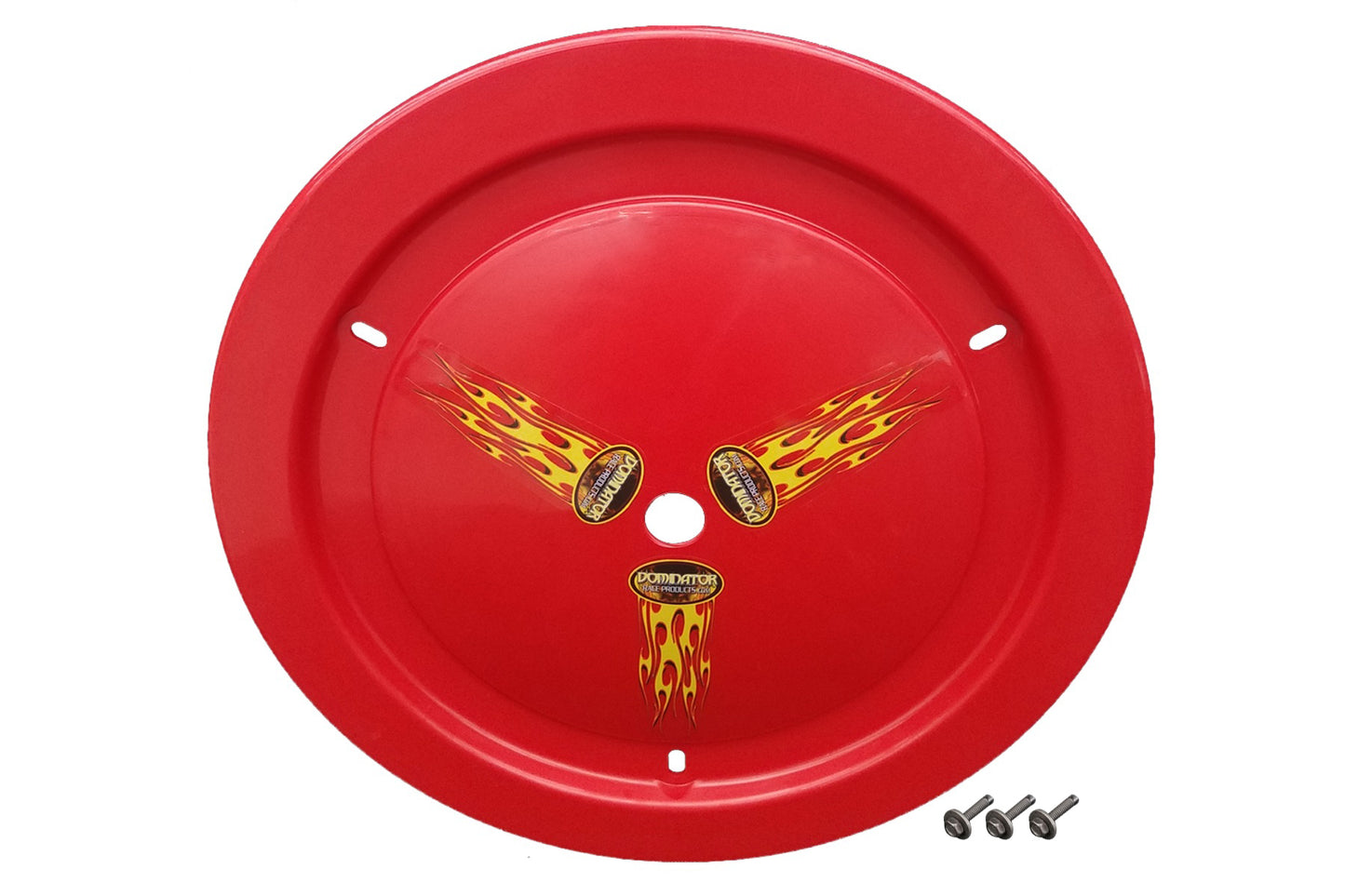 Dominator Race Products   Wheel Cover Bolt-On Red  DOM1012-B-RD