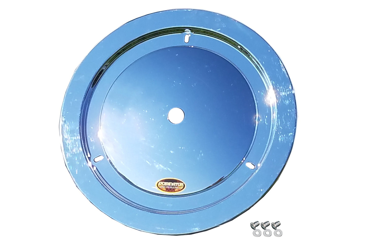 Dominator Race Products  Wheel Cover Dzus-On Chrome 1012-D-CHROME