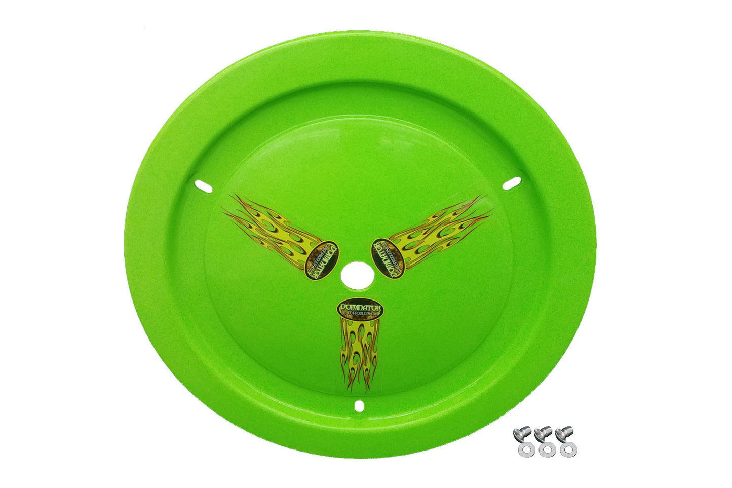 Dominator Race Products  Wheel Cover Dzus-On Xtr Green 1012-D-XG