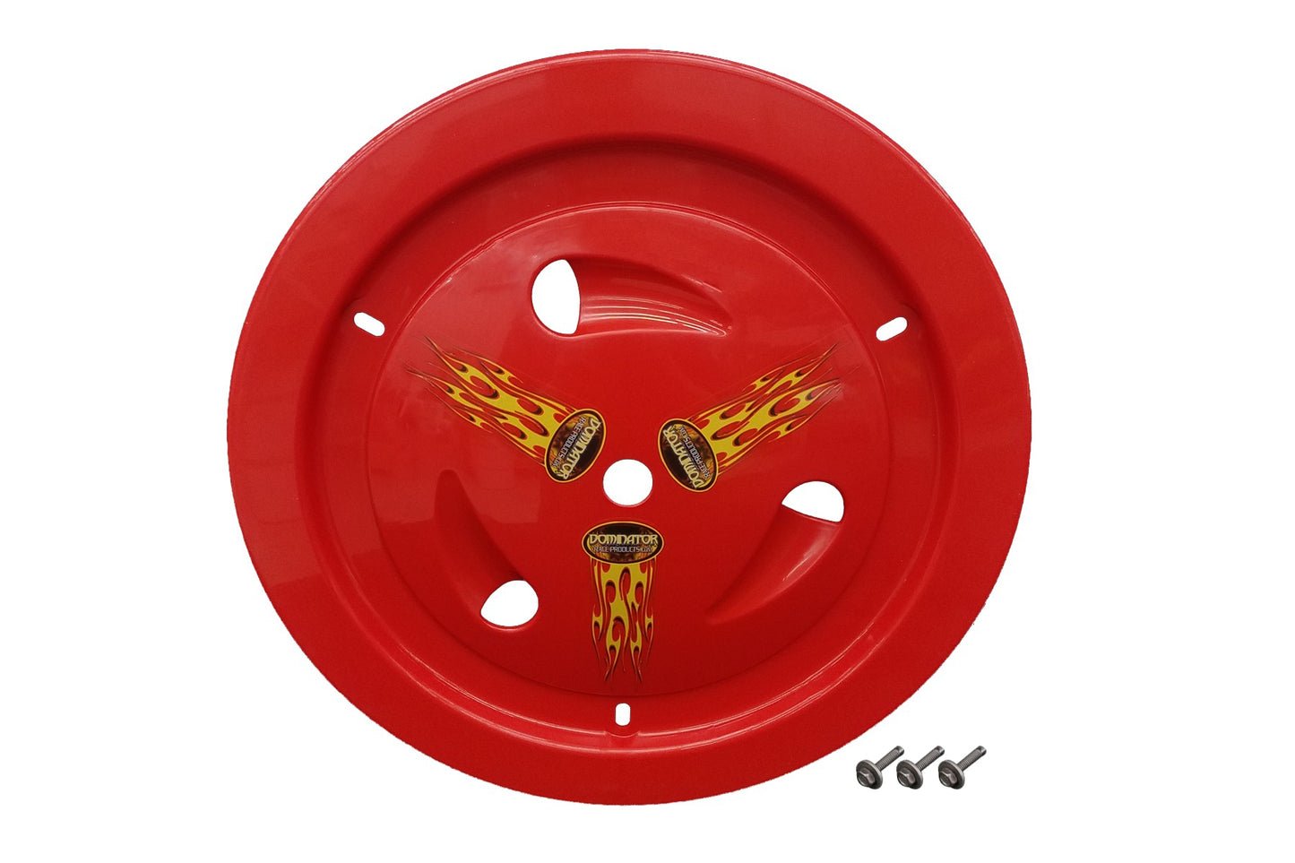 Dominator Race Products  Wheel Cover Bolt-On Red 1013-B-RD