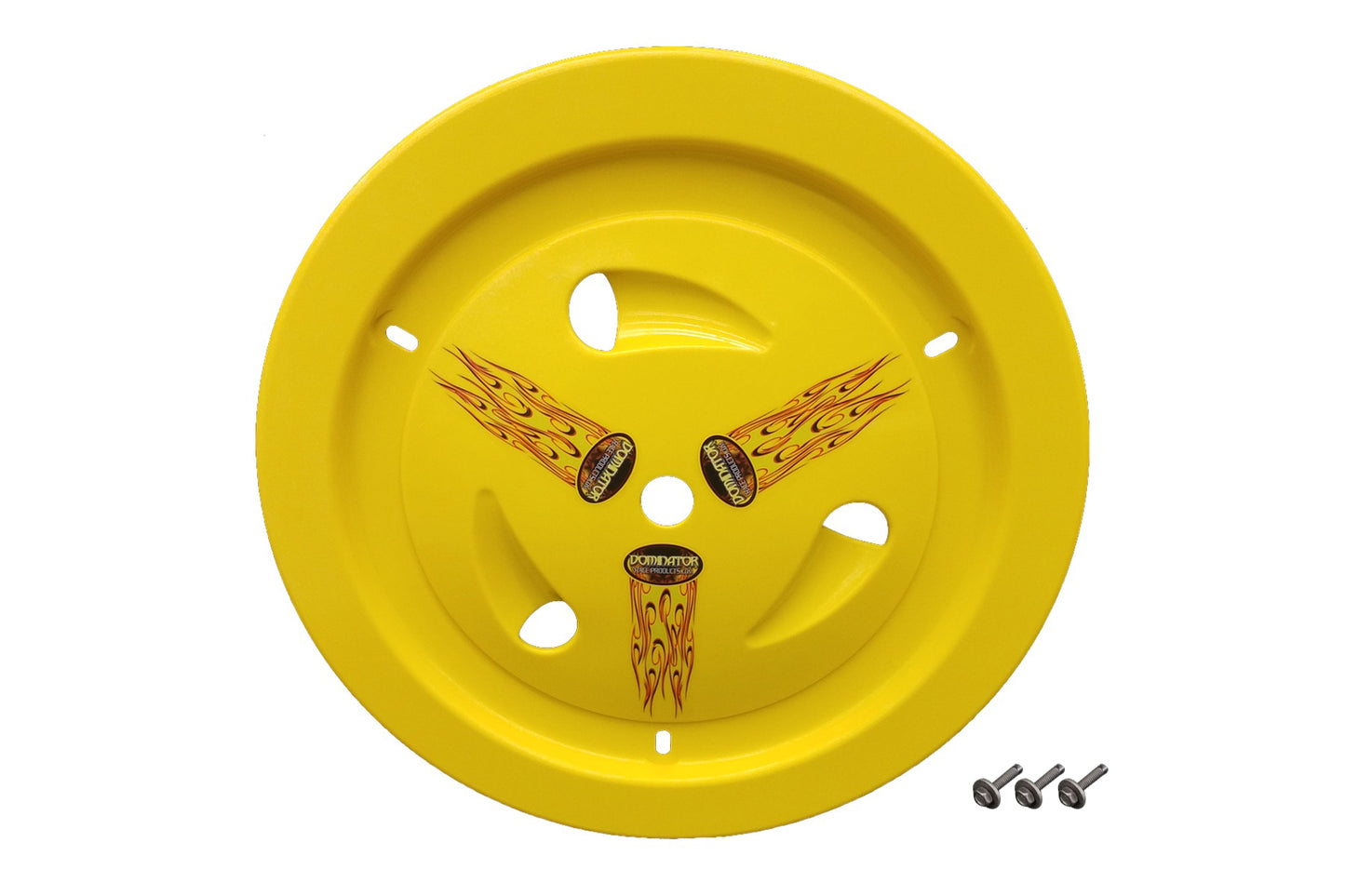 Dominator Race Products  Wheel Cover Bolt-On Yellow 1013-B-YE