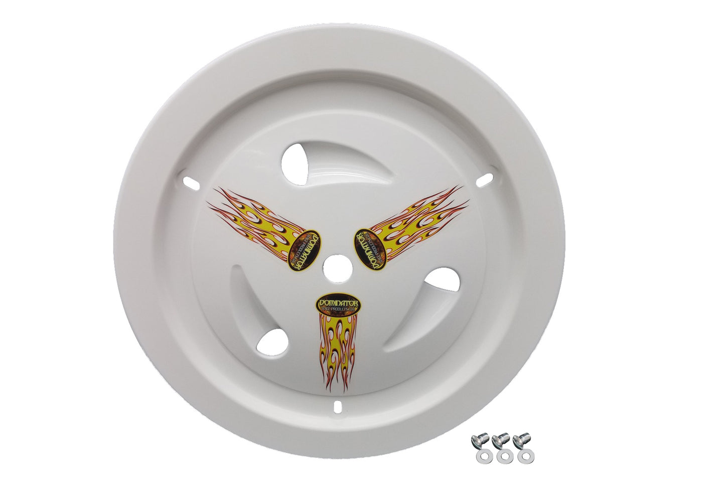 Dominator Race Products  Wheel Cover Dzus-On White 1013-D-WH
