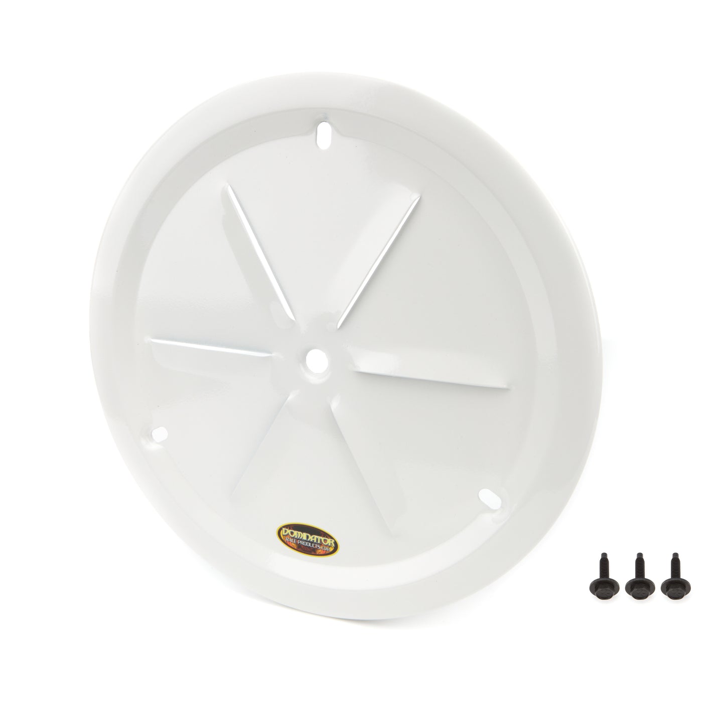 Dominator Race Products  Wheel Cover Louver Vent Alum Bolt 15in White 1031-B-WH