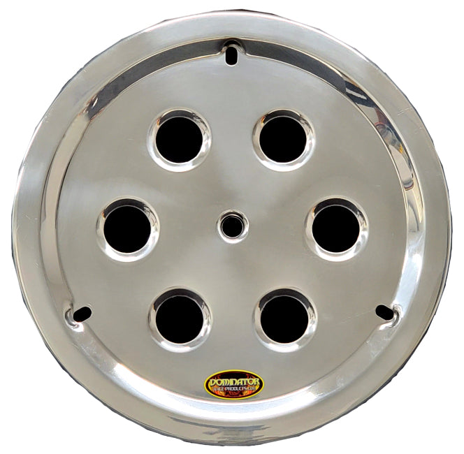 Dominator Race Products   Wheel Cover Hole Vent Alum Bolt 15in Polished  DOM1032-B-POL