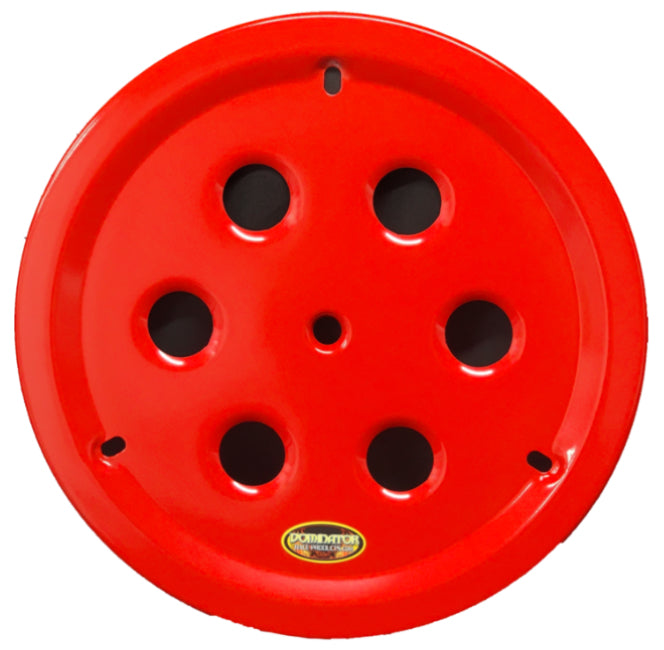 Dominator Race Products  Wheel Cover Hole Vent Alum Bolt 15in Red 1032-B-RD